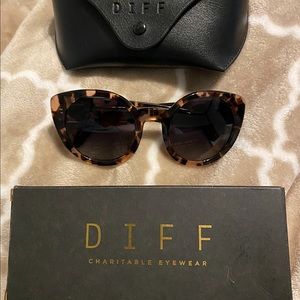 ❤️ADORABLE BRAND NEW “DIFF” Sunglasses W/case. LUNA. 🌹VDAY a GIFT!!! QUALITY
